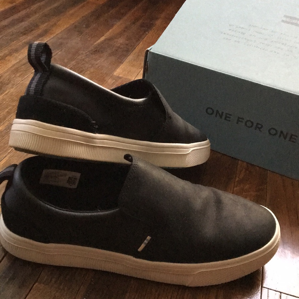 Brand new Black Slip On TOMS